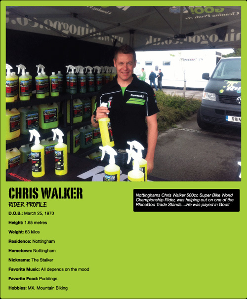 Chris Walker Rhino Goo Endorsement