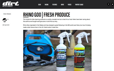 Rhino Goo Review Dirt Mag